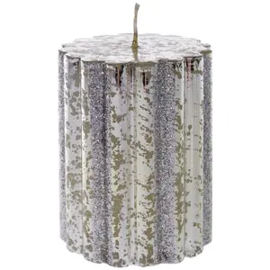 Unscented Pillar Candle 10cm H x 8cm W x 8cm D