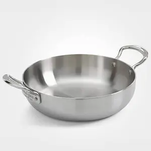 Samuel Groves Classic 28cm Stainless Steel Triply Chefs Pan Double Handled