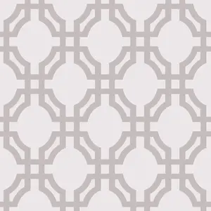 Galerie Luxe Silver Trellis Smooth Wallpaper