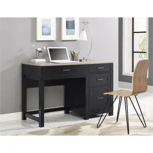 Carver Lift Top Office Desk Black