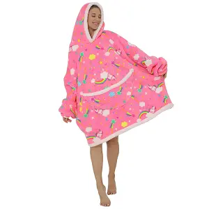 Adult Oversized Hoodie Blanket Soft Fleece One Size Fits All