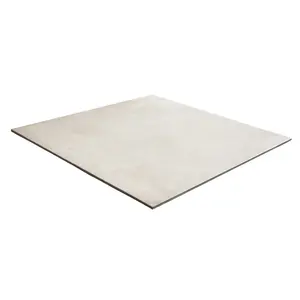 Colours Konkrete Ivory Matt Concrete effect Porcelain Indoor Wall & floor tile, Pack of 4, (L)616mm (W)616mm