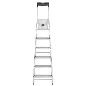 Hailo L60 Aluminium Step Ladders - 6 Treads