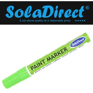 Oil-based Paint Marker Pen Permanent for Tyres Rubber Stone Leather Fabric Plastic Glass (Light Green)