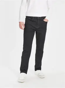 Men's Everyday Black Straight Leg Denim Jeans - Tu Clothing By Sainsburys