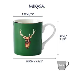 Mikasa Stag 280ml Straight-Sided Mug