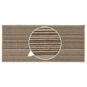  Non-Slip Indoor Door Mat Beige / Rectangle W57 x L150 cm