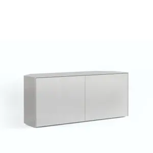 White High Gloss  Corner Tv Cabinet 1200, with wireless phone charging and Alexa or app operated LED mood lighting