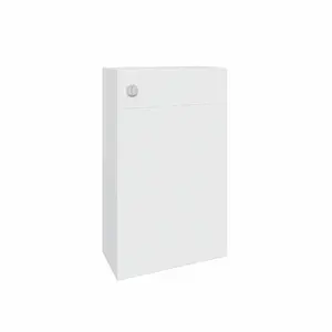 SunDaze Gloss White Bathroom Freestanding Back To Wall WC Unit Toilet Cabinet 500mm