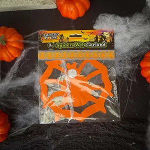 Halloween Spider Garland Paper Home Party Decorations Themed 3M