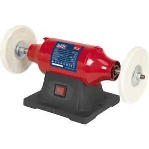 150mm Bench Mounted Buffer and Polisher with 370W Motor for Metal and Material Smoothing