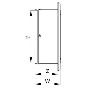 Industrial White Extractor Fan 250mm / 240V 740 m3/h