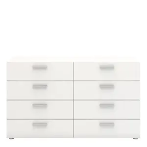 Otho 8 Drawers Chest White