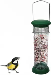 DIVCHI Peanut Feeder For Birds  Hanging Bird Feeder  Easy To Clean  Also Suitable For Feeding Suet Nibbles And Sprinkles  Durable