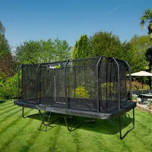 23ft x 10ft JumpPRO™ Xtra Giant Black Rectangular Trampoline