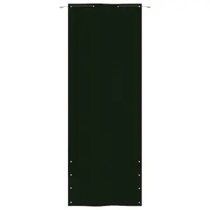 Berkfield Balcony Screen Dark Green 80x240 cm Oxford Fabric