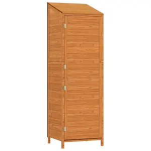 Berkfield Garden Shed Brown 55x52x174.5 cm Solid Wood Fir