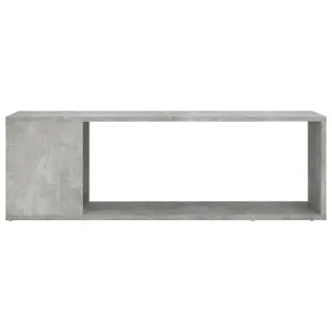 Berkfield TV Cabinet Concrete Grey 100x24x32 cm Engineered Wood