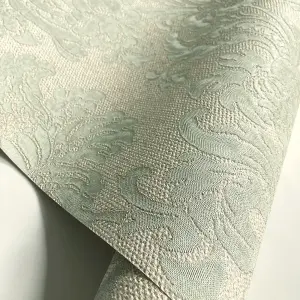 Belgravia Décor Ciara Damask Green Wallpaper