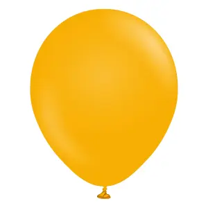 Kalisan Latex Retro Balloons (Pack of 100) Amber (One Size)