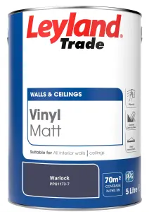 Leyland Trade Vinyl Matt Walls & Ceilings Emulsion Paint Warlock (PPG1173-7) 5L