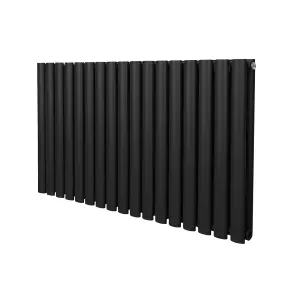 Oval Radiator - 600 x 1020mm - Black