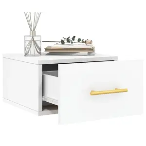 Berkfield Wall-mounted Bedside Cabinets 2 pcs White 35x35x20 cm