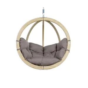 Globo Hammock Single Seater Chair Set - Taupe