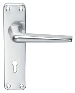 Eurospec Satin Anodised Aluminium Aluminium Lever on Lock Backplate (SAA21)