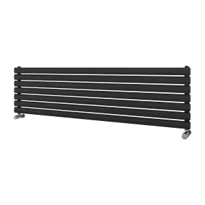 Ximax Champion FORH1164600A Anthracite Gas Horizontal Designer Radiator, (W)1500mm x (H)410mm