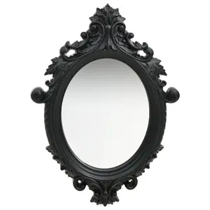 Ginn Oval Wall Mirror Black