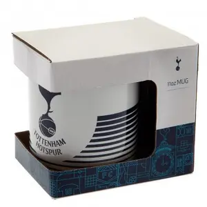 Tottenham Hotspur FC Official Ceramic Mug White/Black (One Size)