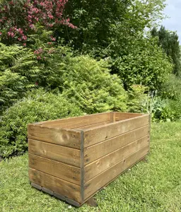 Extra Deep Wooden Planter Vegetable Outdoor Trough