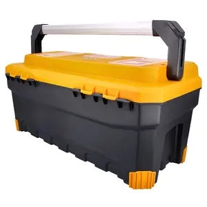 TOUGH MASTER Tool Box Toolbox 26" plastic lockable with tool tote tray