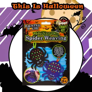 Halloween Spider Felt Weaving Craft Kit Trick or Treat Party  MultiColour