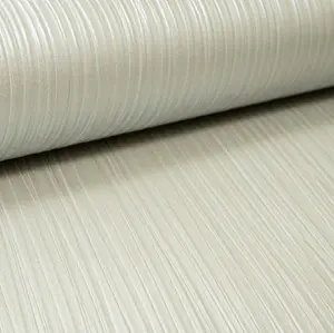 Rasch Plain Metallic Silver Taupe Sheen Textured Non Woven Wallpaper