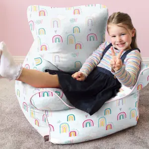 rucomfy Printed Indoor Rainbow Sky Children's Chair Beanbag