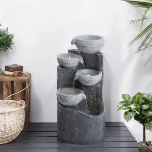 Outdoor Rockery Garden fountain water feature H 62cm