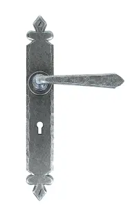 From The Anvil Pewter Cromwell Lever Lock Set