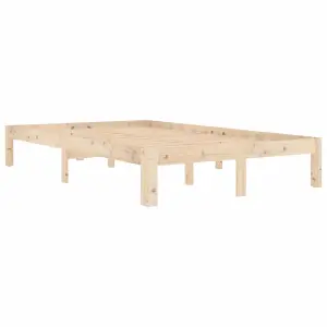 Berkfield Bed Frame Solid Wood Pine 120x200 cm