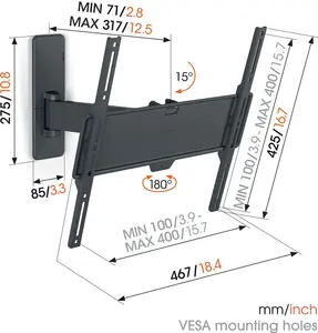 TVM 1425 Full-Motion TV Wall Mount