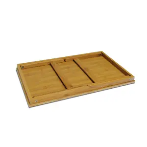 Furinno Bamboo Lapdesk Bed Tray, Natural Room Home Decorations