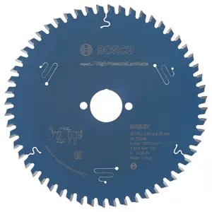 Bosch Professional Expert High Pressure Laminate Circular Saw Blade - 190 x 30 x 2.6 mm, 56 Teeth