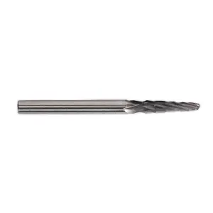 Sealey Micro Carbide Burr Ball Nose Taper 3mm Pack of 3 MCB004