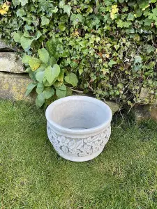 Ornate Flower and Leaf design Planter