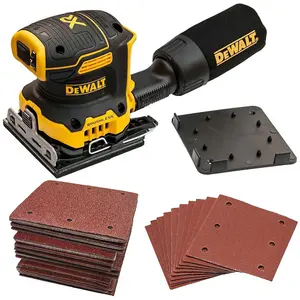 Dewalt DCW200N Cordless Brushless 18v XR 1/4 Sheet Palm Sander 50 Sanding Sheets