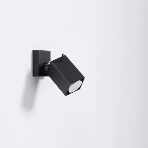 Merida Steel Black 1 Light Classic Wall Light