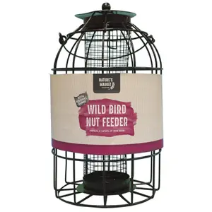 Weather Resistant Nut Feeder Metal Bird Hanging Cage