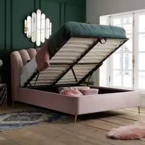 Birlea Lottie King Ottoman Bed Pink