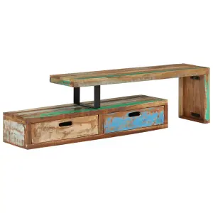 Berkfield TV Stand Solid Wood Reclaimed